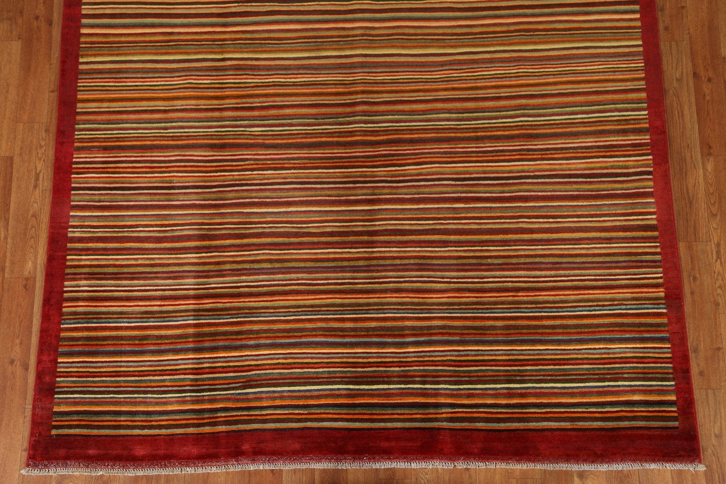 Modern Gabbeh Kashkoli Oriental Area Rug 6x8