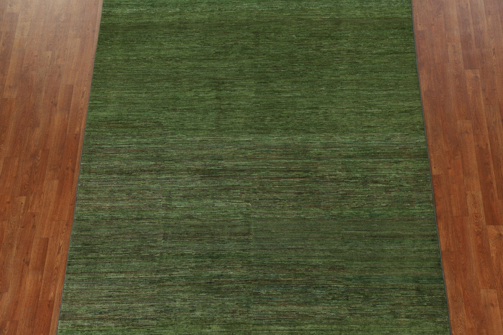 Green Gabbeh Kashkoli Modern Area Rug 7x10