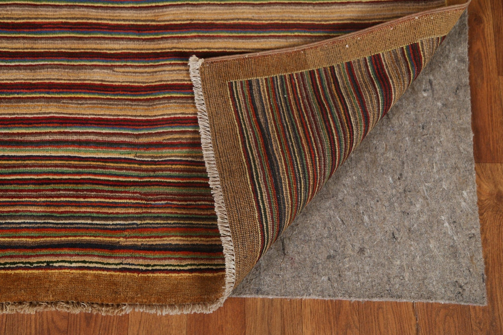 Striped Gabbeh Kashkoli Wool Area Rug 5x8