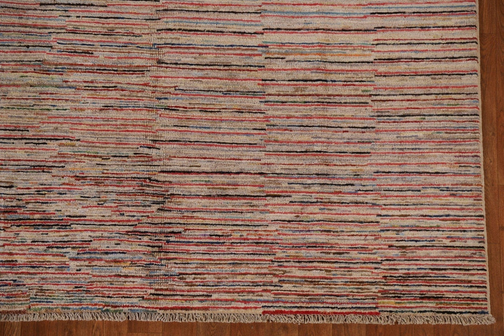 Striped Gabbeh Kashkoli Oriental Area Rug 6x8