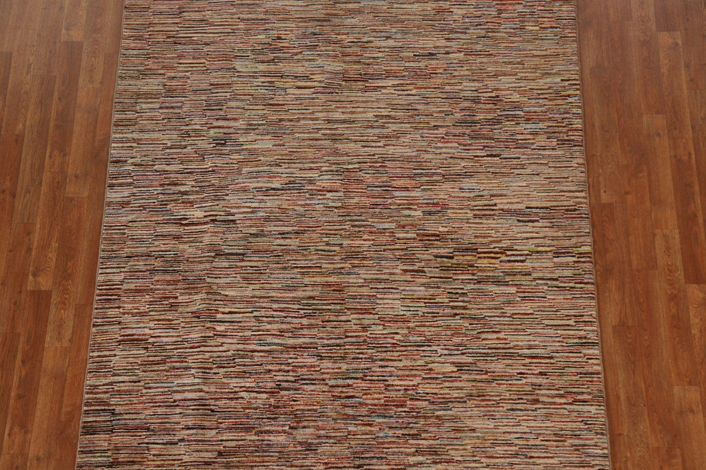 All-Over Gabbeh Kashkoli Wool Area Rug 6x8