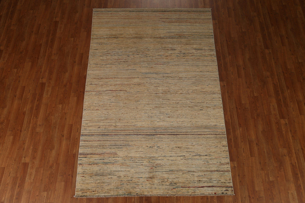 Wool Gabbeh Kashkoli Oriental Area Rug 5x8