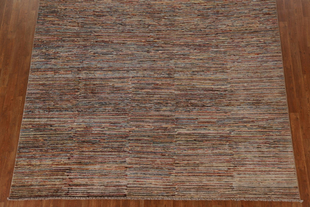 Striped Gabbeh Kashkoli Oriental Area Rug 8x12