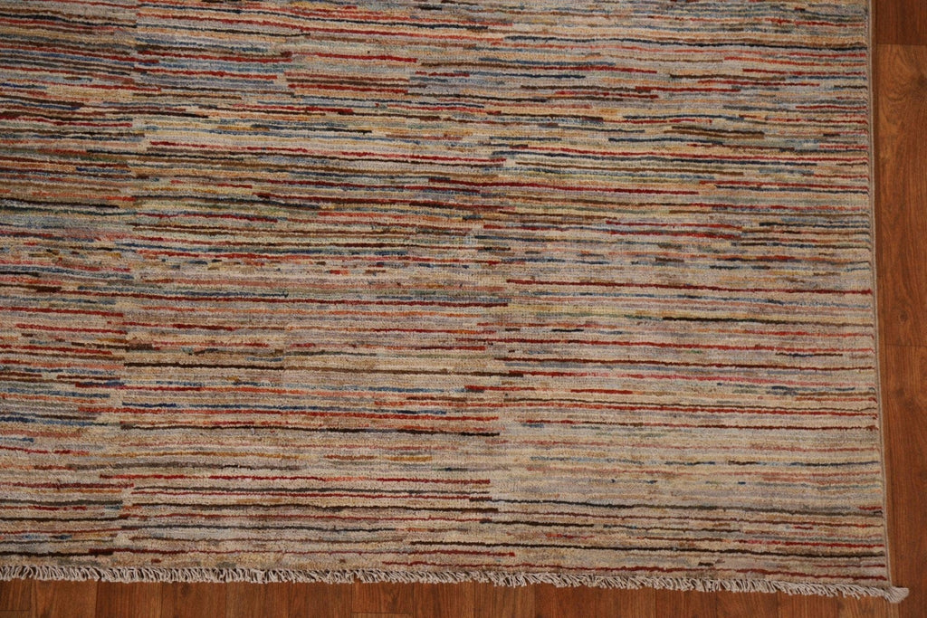 Striped Gabbeh Kashkoli Oriental Area Rug 8x12