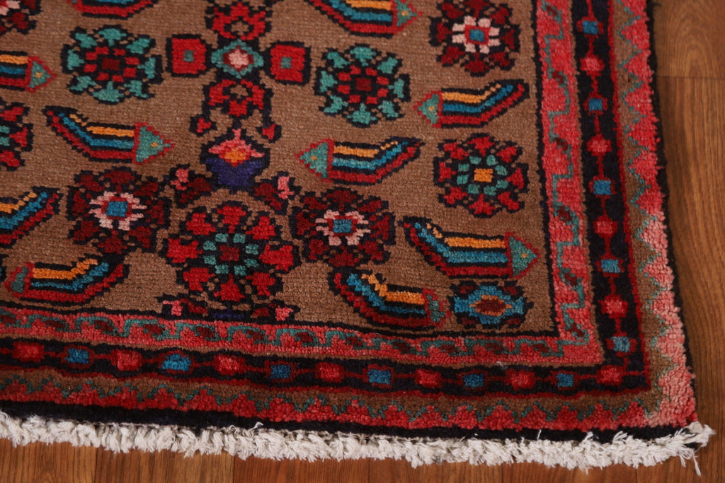 Hand-Knotted Wool Hamedan Persian Rug 2x3