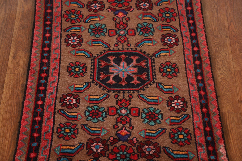 Hand-Knotted Wool Hamedan Persian Rug 2x3