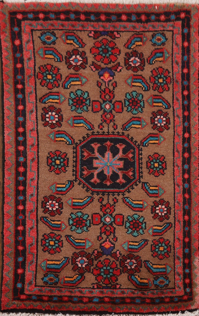 Hand-Knotted Wool Hamedan Persian Rug 2x3