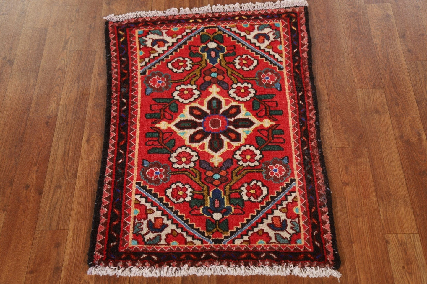 Floral Red Lilian Persian Wool Rug 2x3