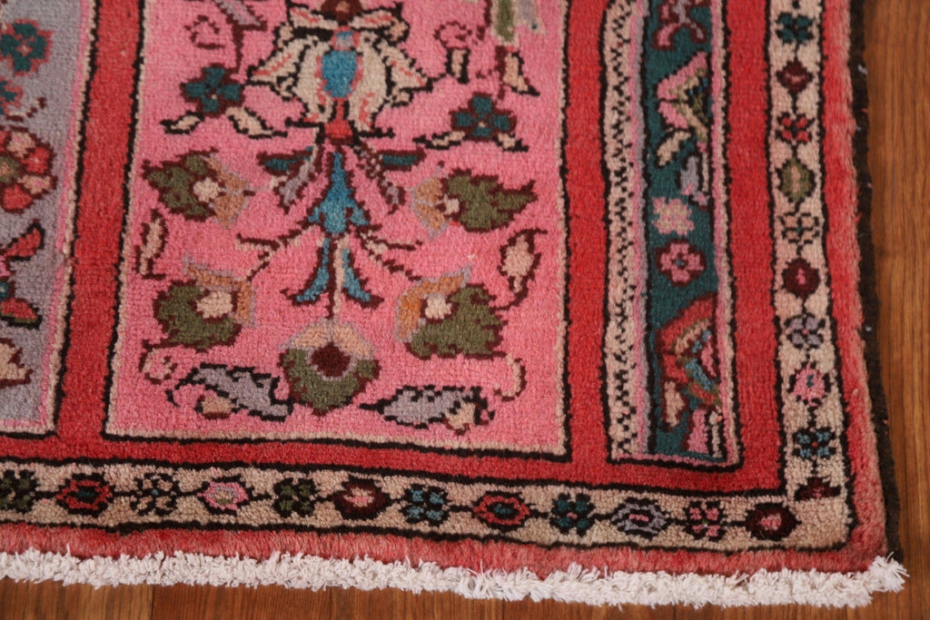 Pink Floral Bakhtiari Persian Area Rug 2x3