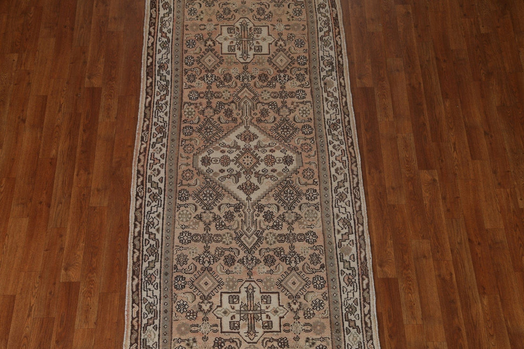 Geometric Hamedan Persian Runner Rug 3x9