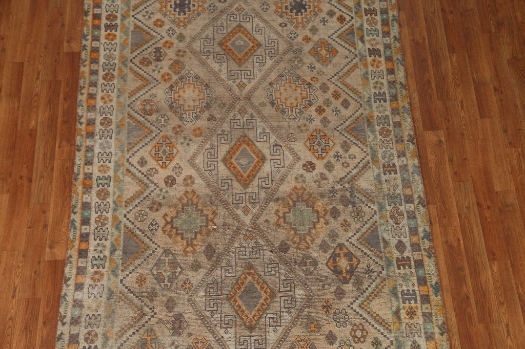 Vintage Qashqai Persian Area Rug 5x7