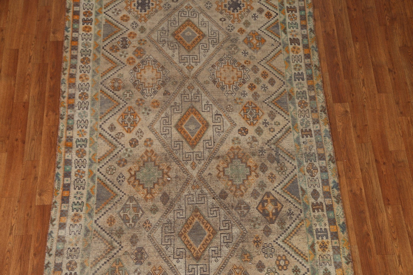 Vintage Qashqai Persian Area Rug 5x7