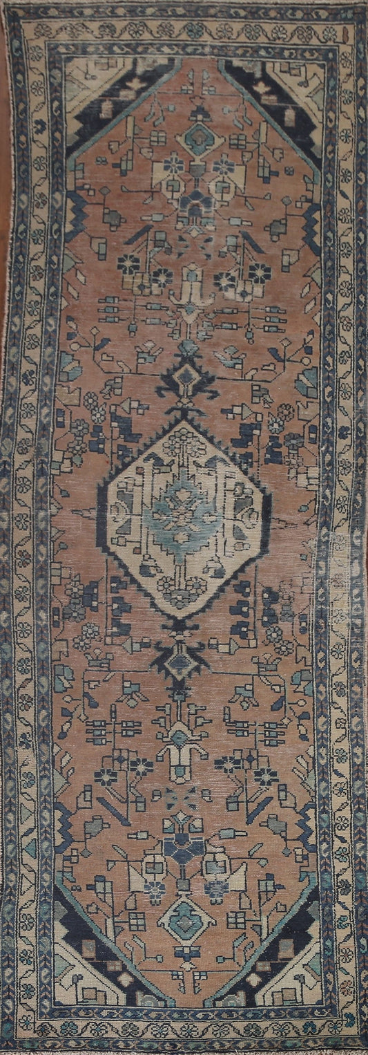 Geometric Hamedan Persian Runner Rug 3x10