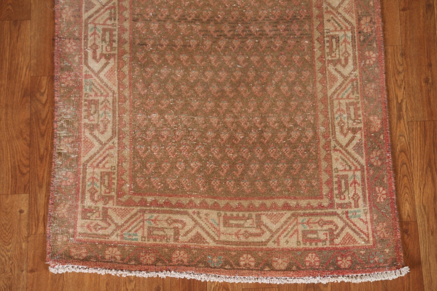 Boteh Botemir Persian Runner Rug 3x13