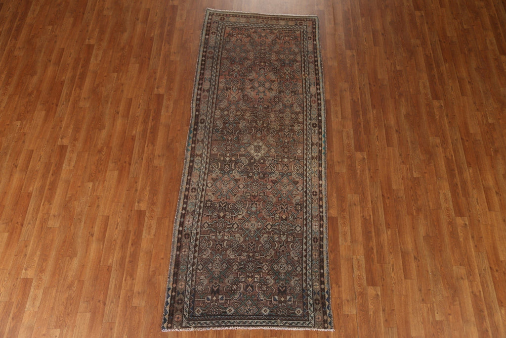 Vintage Wool Malayer Persian Runner Rug 3x9