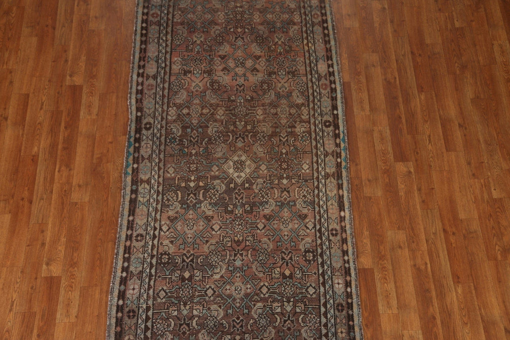 Vintage Wool Malayer Persian Runner Rug 3x9