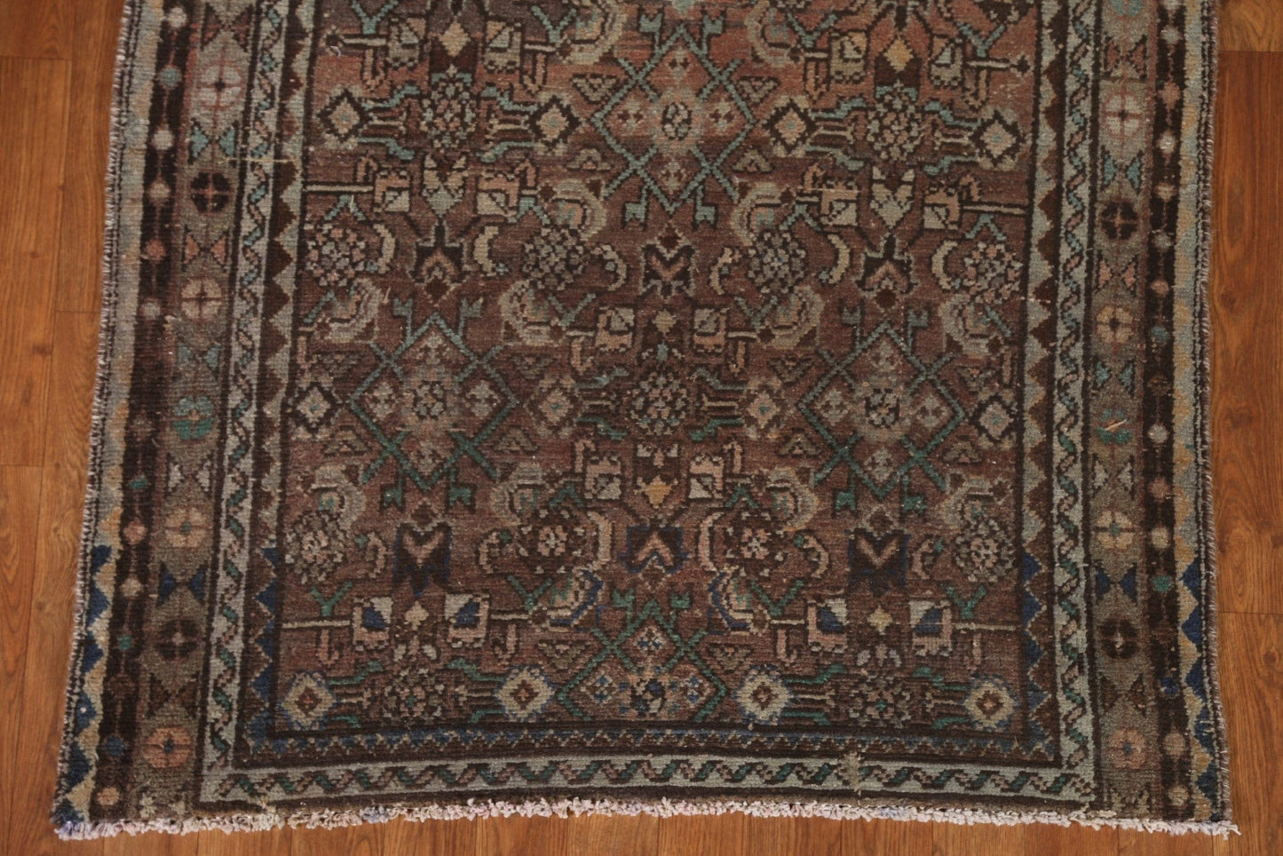 Vintage Wool Malayer Persian Runner Rug 3x9