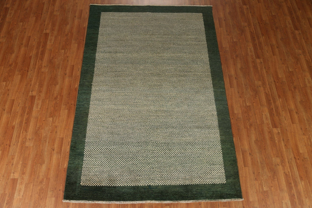 Checkered Gabbeh Kashkoli Oriental Area Rug 6x9