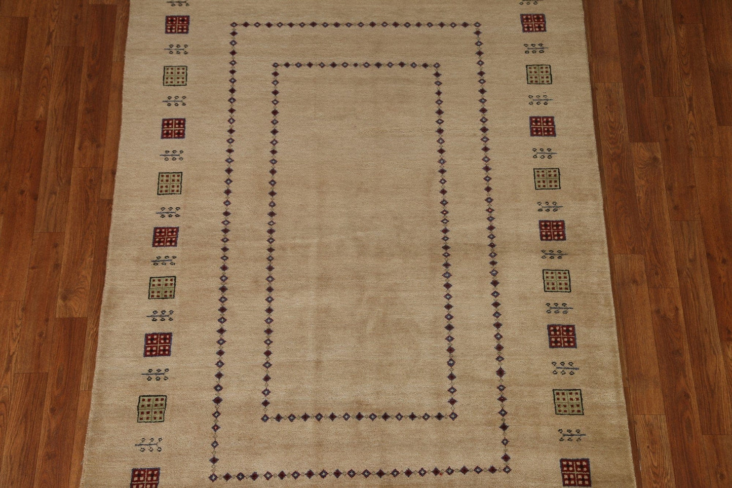 Handmade Gabbeh Kashkoli Oriental Area Rug 4x7