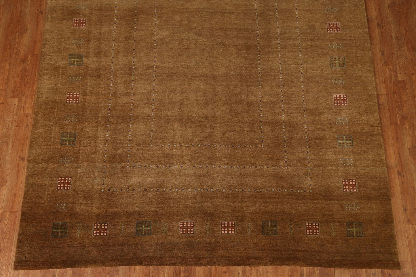 Brown Gabbeh Oriental Area Rug 7x8