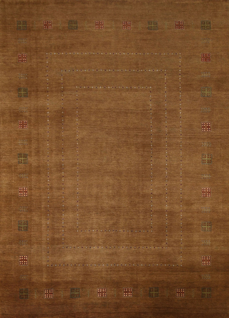 Brown Gabbeh Oriental Area Rug 7x8