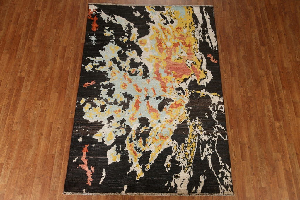 Contemporary Abstract Area Rug 5x8