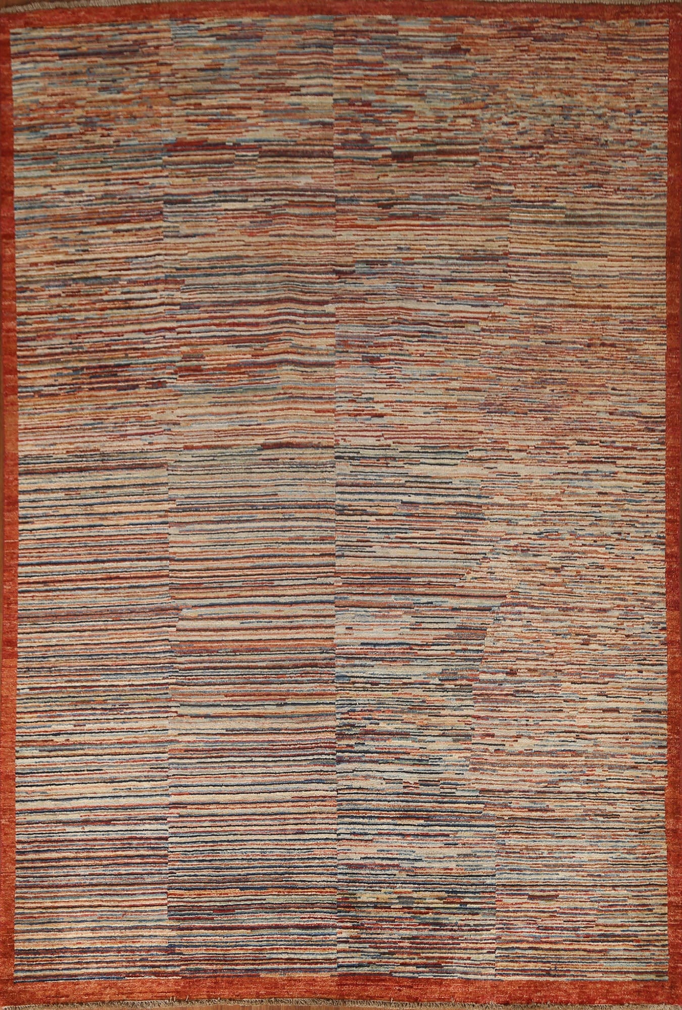 Striped Gabbeh Kashkoli Oriental Area Rug 6x8