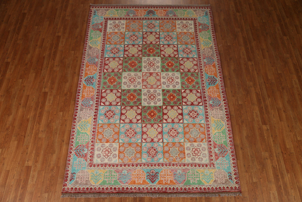 Geometric Oushak Oriental Area Rug 7x10