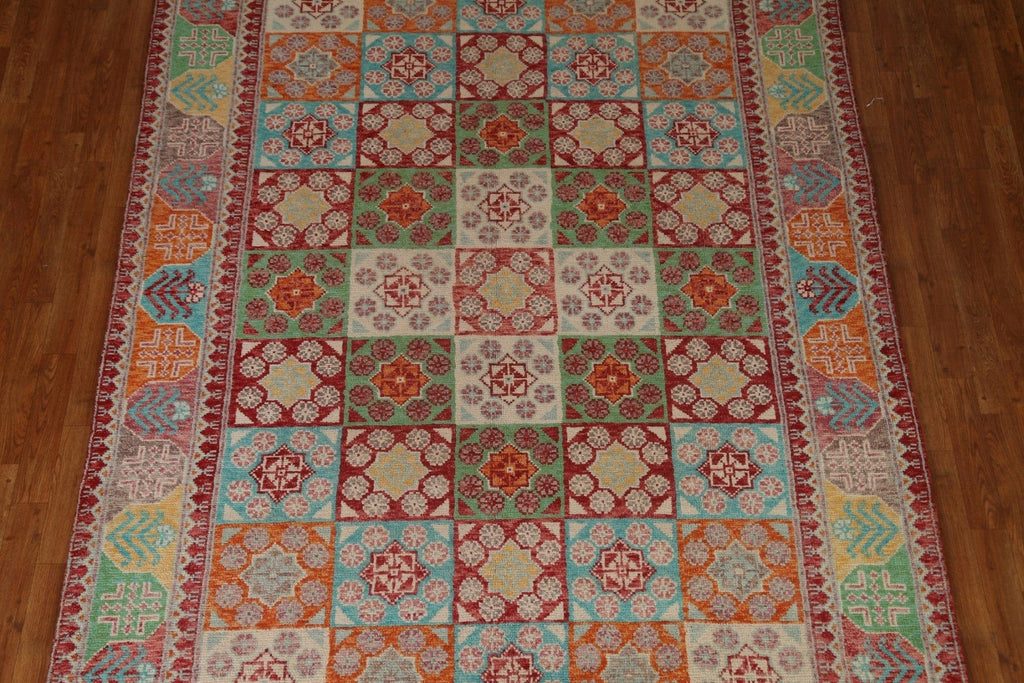 Geometric Oushak Oriental Area Rug 7x10