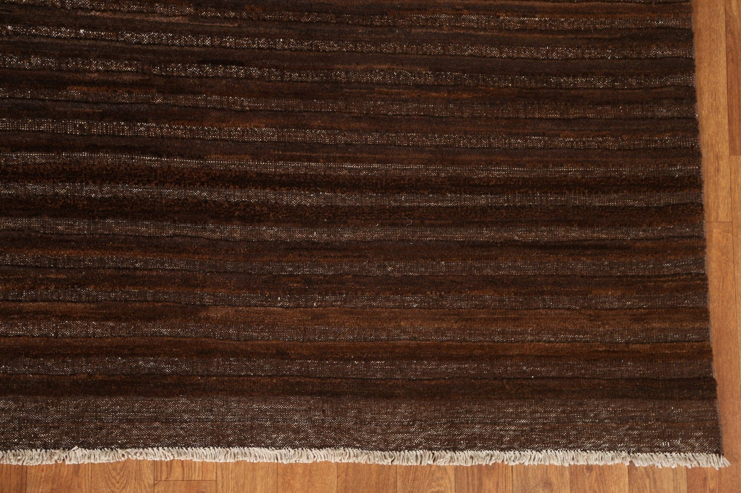 Dark Brown Gabbeh Kashkoli Wool Area Rug 7x9