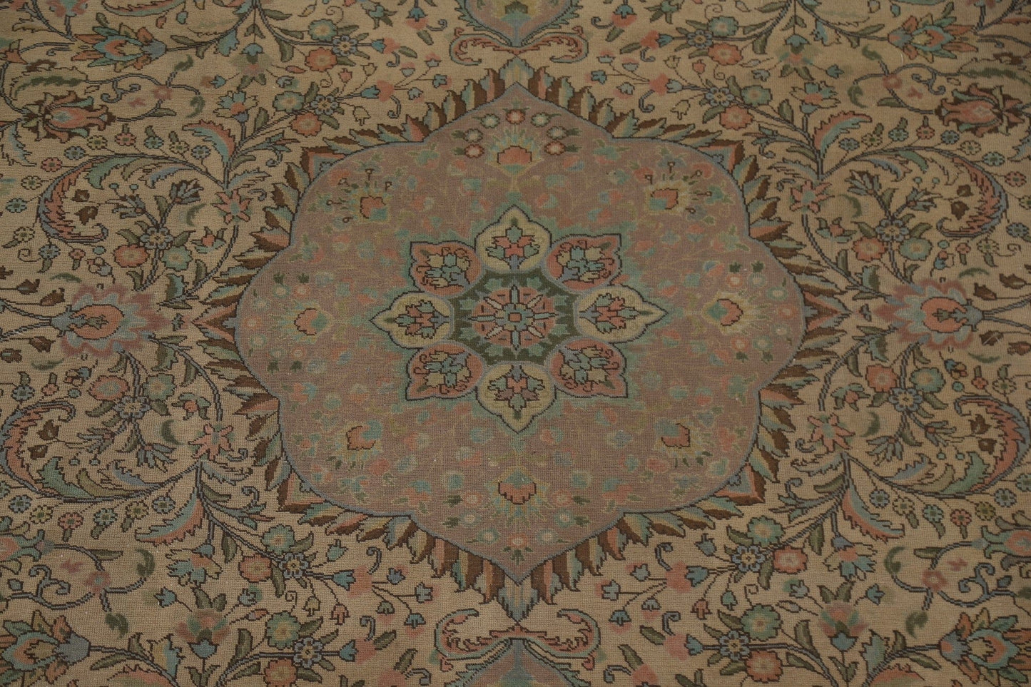 Distressed Tabriz Persian Area Rug 10x13