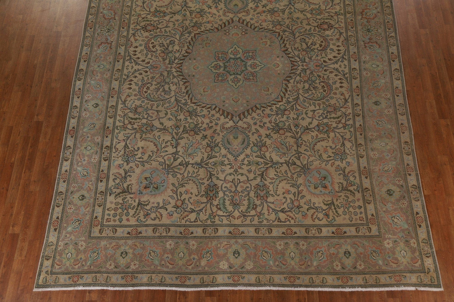 Distressed Tabriz Persian Area Rug 10x13