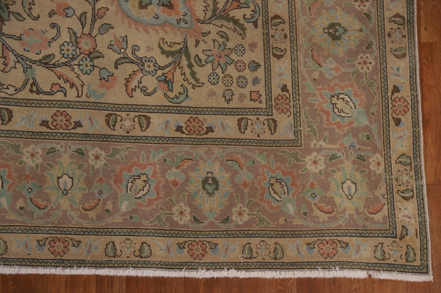 Distressed Tabriz Persian Area Rug 10x13