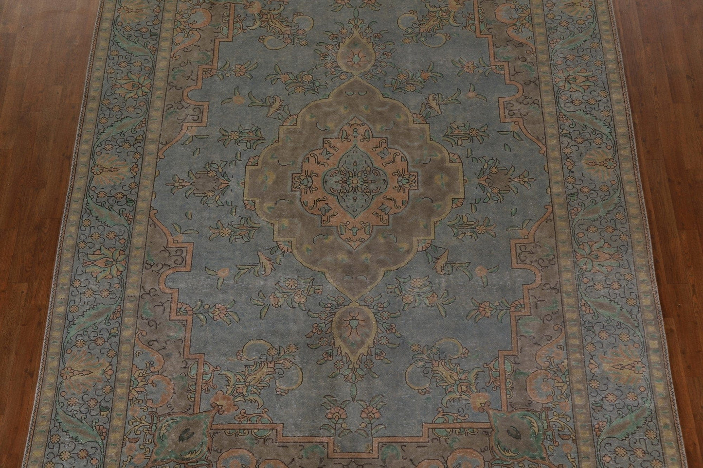 Over-Dyed Distressed Tabriz Persian Area Rug 8x11