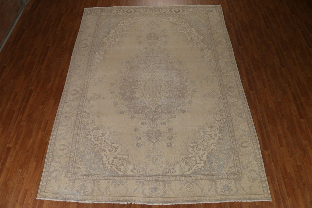 Distressed Tabriz Persian Area Rug 9x13