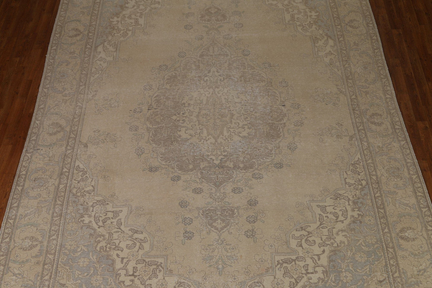 Distressed Tabriz Persian Area Rug 9x13