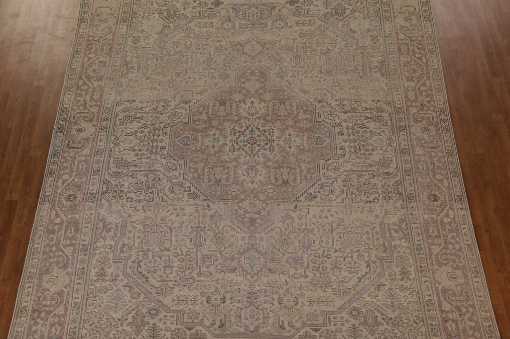 Distressed Tabriz Persian Area Rug 10x12