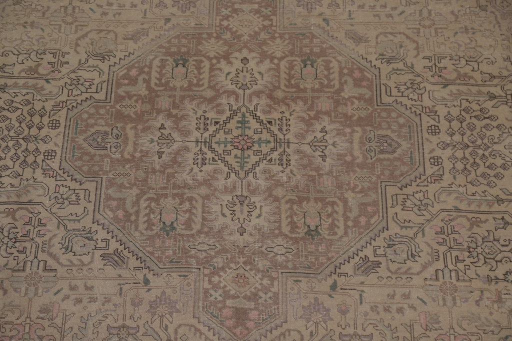 Distressed Tabriz Persian Area Rug 10x12