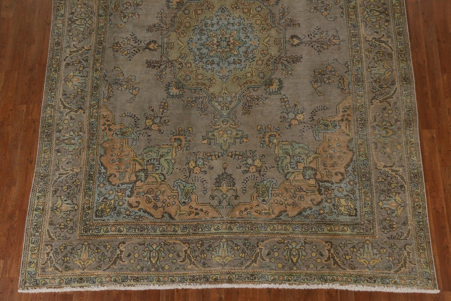 Over-Dyed Distressed Tabriz Persian Area Rug 8x11