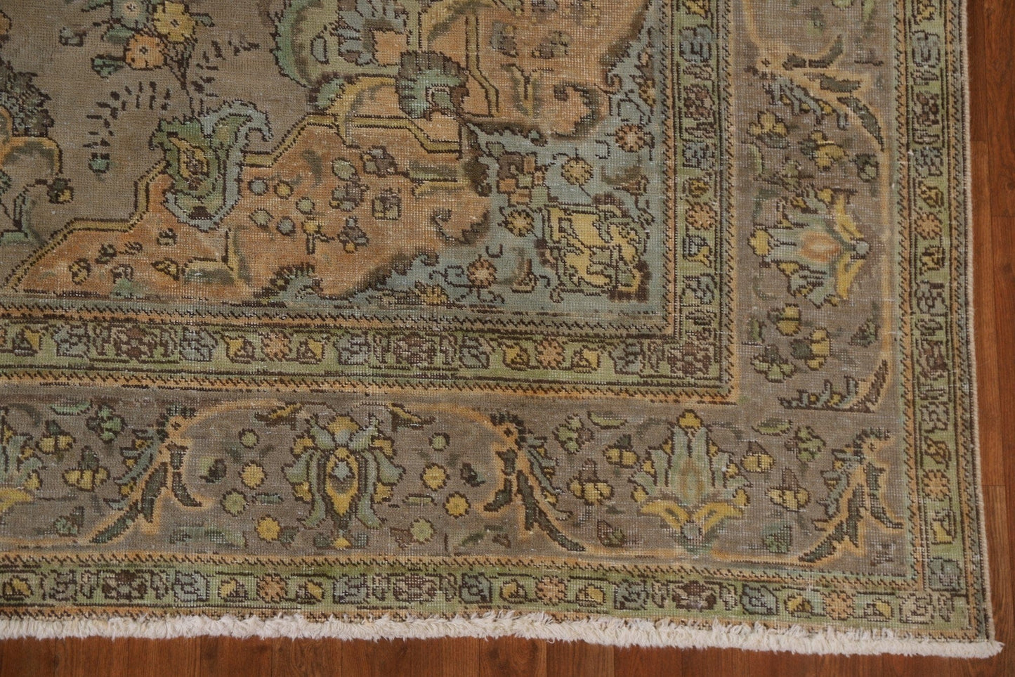 Over-Dyed Distressed Tabriz Persian Area Rug 8x11