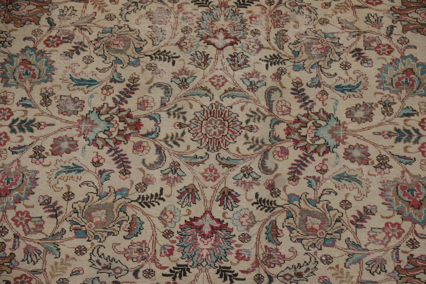 All-Over Floral Tabriz Persian Area Rug 9x12