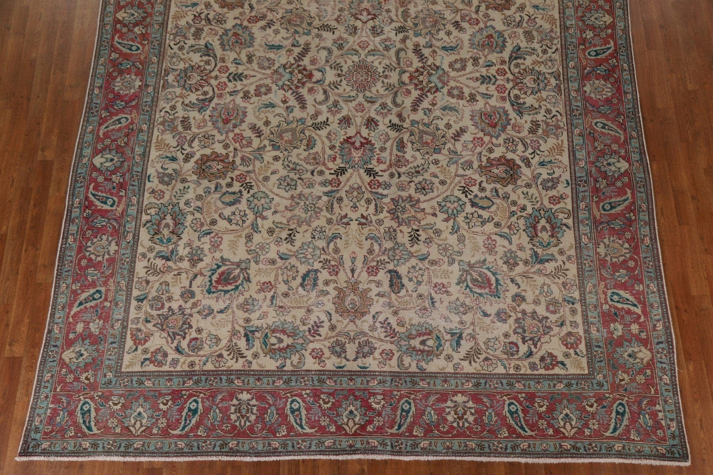 All-Over Floral Tabriz Persian Area Rug 9x12