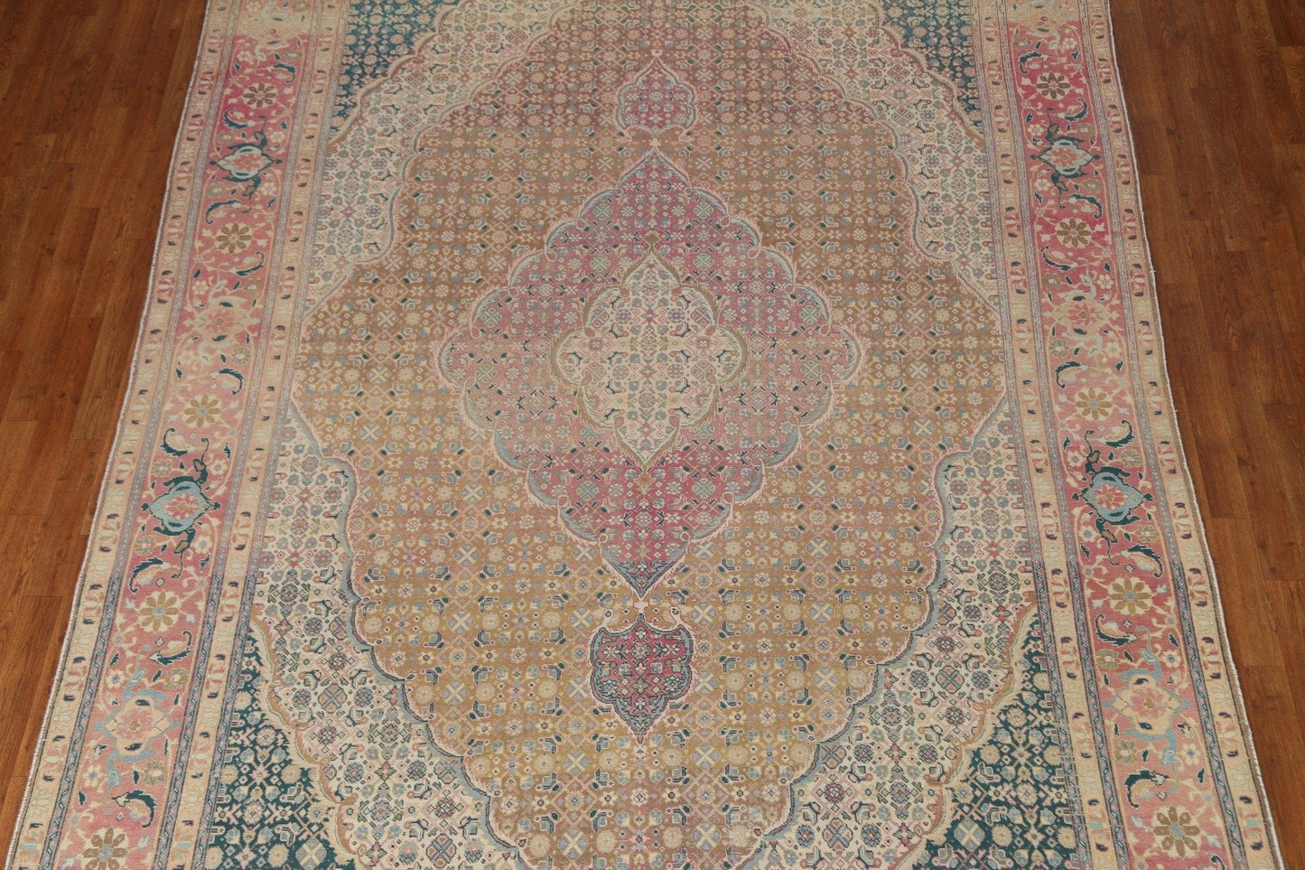 Distressed Wool Tabriz Persian Area Rug 8x11