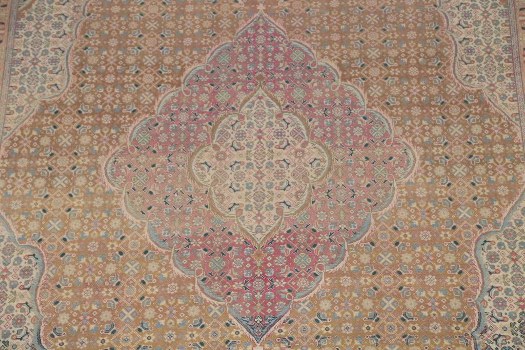 Distressed Wool Tabriz Persian Area Rug 8x11