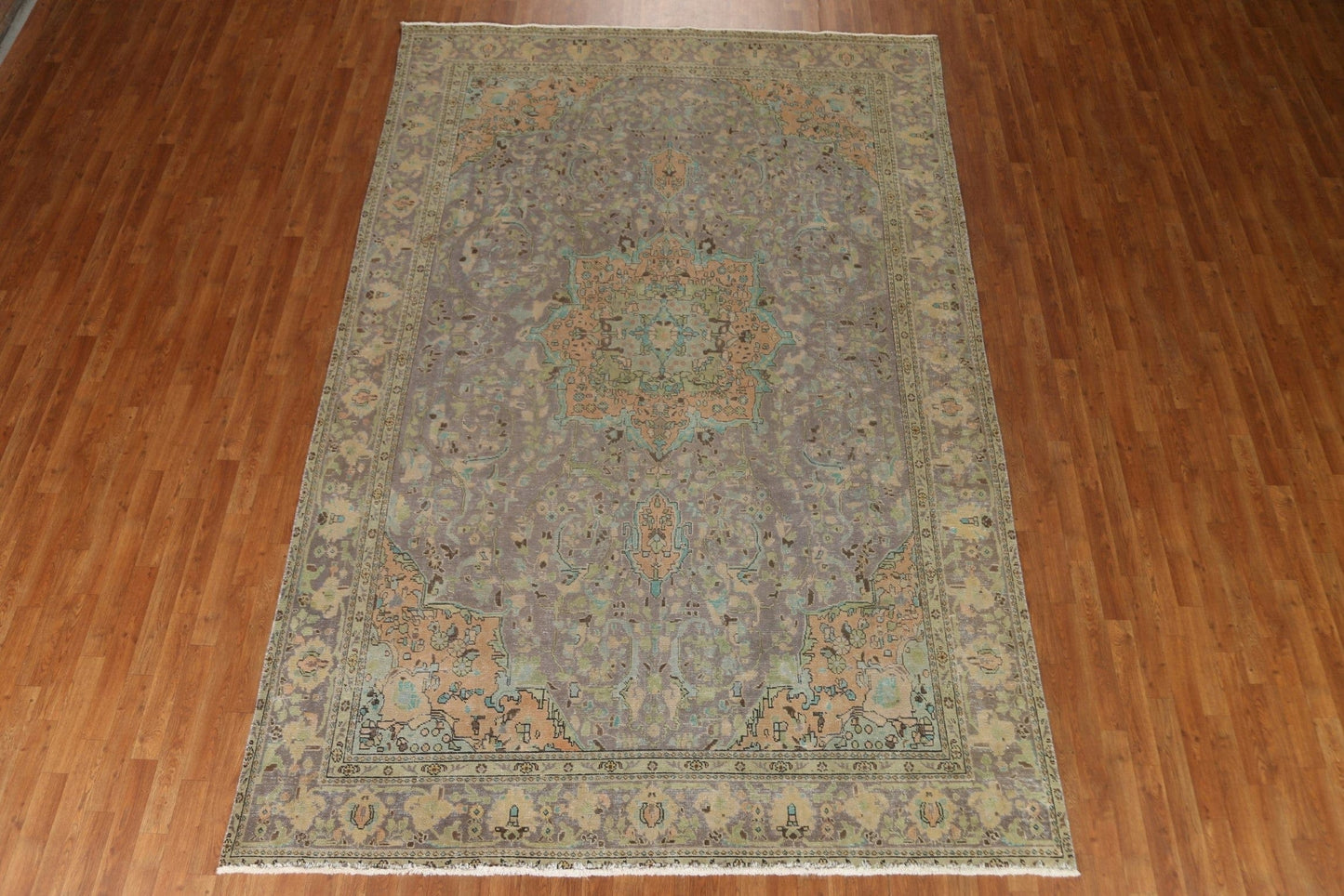 Vintage Wool Tabriz Persian Area Rug 8x12