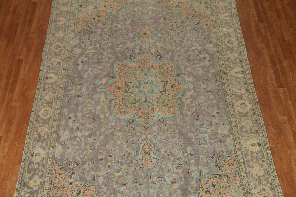 Vintage Wool Tabriz Persian Area Rug 8x12