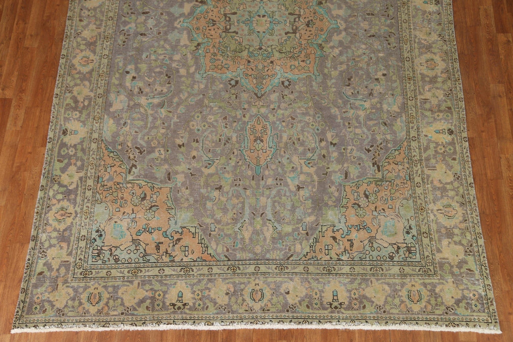 Vintage Wool Tabriz Persian Area Rug 8x12