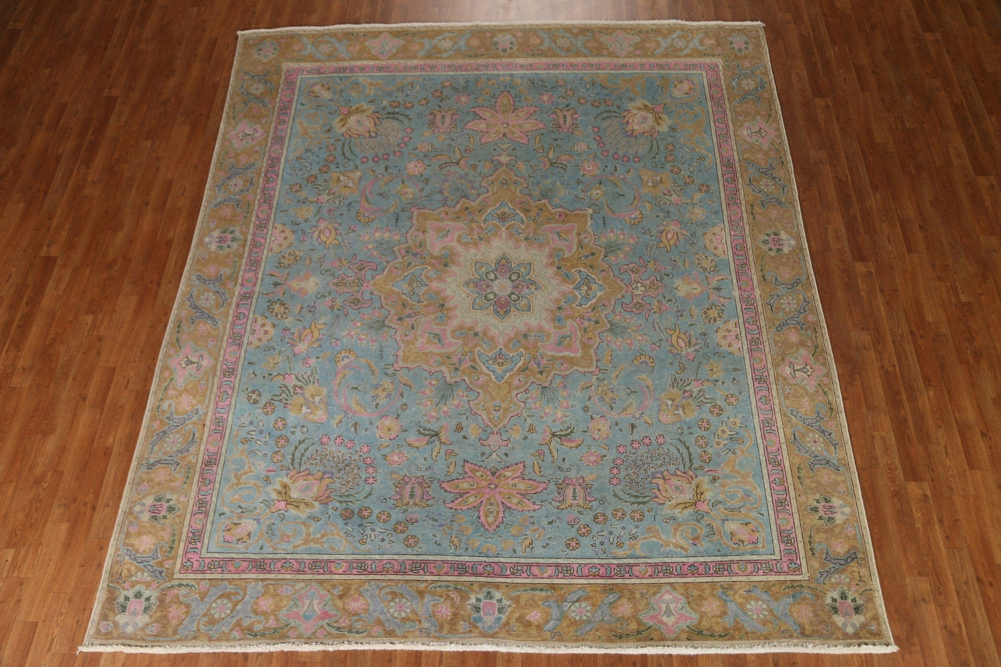 Over-Dyed Distressed Tabriz Persian Area Rug 9x10