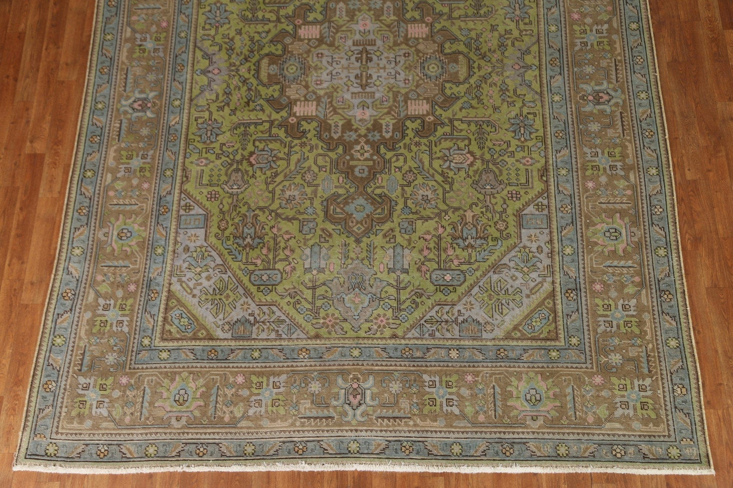 Distressed Over-Dyed Tabriz Persian Area Rug 8x11