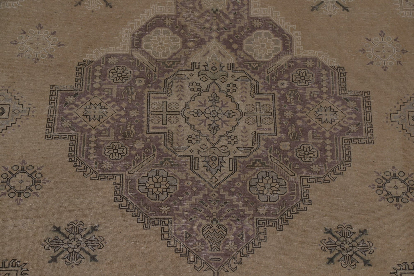 Distressed Wool Tabriz Persian Area Rug 10x12